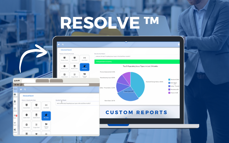Lean Software that Resolve includes structured workflows for 8D, 5 Why, Ishikawa, and other standard methodologies